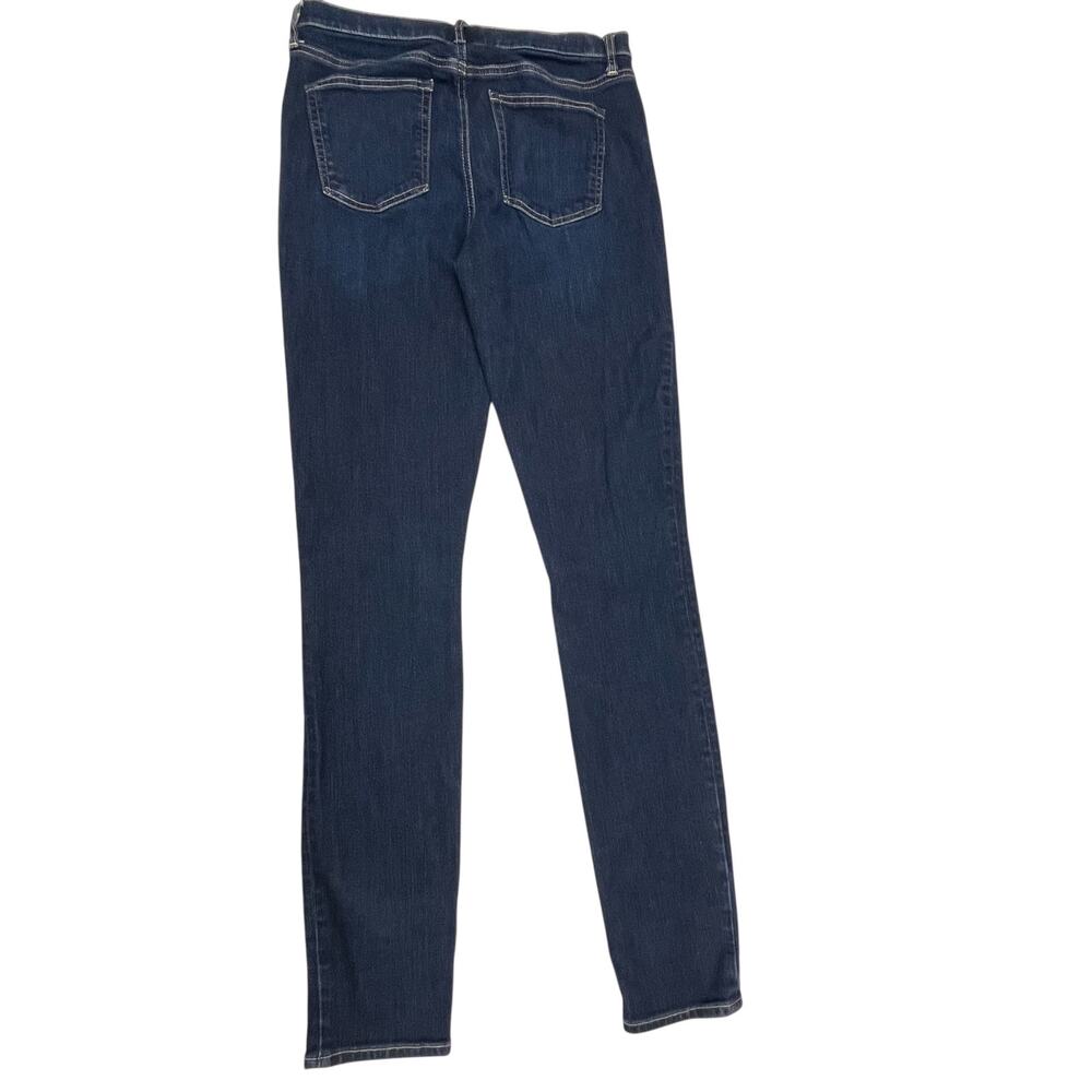 Gap Jeans Dark Blue Skinny Mid Rise Womens Size 8 Tall New Without Tags - Picture 3 of 6